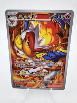 Pokemon TCG Infernape Twilight Masquerade Illustration NM - Image 1