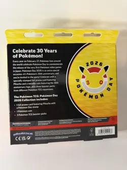 🔥 2026 Pokemon Day 30th Anniversary Collection Box New Factory Sealed 🔥 - Image 2