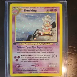 2000 Pokemon Slowking 1st Edition Holo Rare 14/111 Neo Genesis LP - Image 1