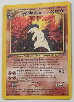 Typhlosion 18/111 1st Edition Holo Rare Pokemon Single - Image 2