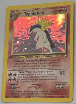 Typhlosion 18/111 1st Edition Holo Rare Pokemon Single - Image 3