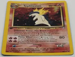 Typhlosion 18/111 1st Edition Holo Rare Pokemon Single - Image 4