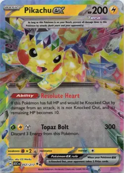 Pikachu ex 057/191 Double Rare Surging Sparks Pokemon Holo NM - Image 1