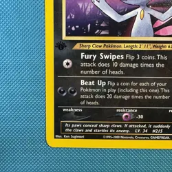 Pokemon Vintage 1st Edition Non-Holo Rare Sneasel Neo Genesis 25/111 WotC 2000 - Image 5