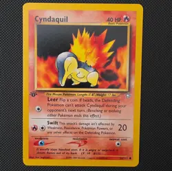 Pokemon TCG Neo Genesis 1st Edition Cyndaquil Lot 2 Cards 56/111 57/111 - Image 1