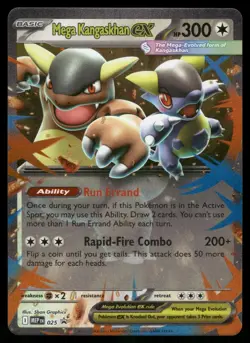 Mega Kangaskhan ex 025 Holo Promo ME: Mega Evolution Promo Pokemon Near Mint - Image 1