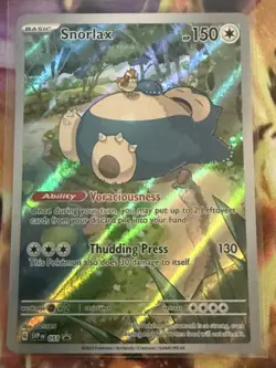 Pokemon TCG Snorlax SVP 151 Promo 051 Holo English - Image 1
