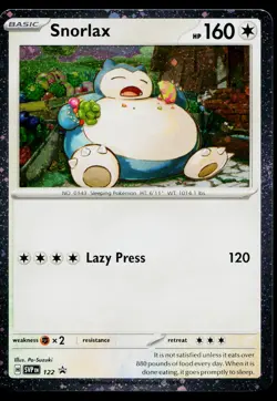 Snorlax 122 Promo Scarlet & Violet Pokemon Near Mint - Image 1