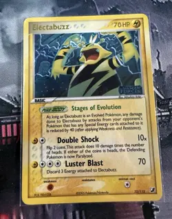 Nintendo Pokemon TCG Electabuzz 22/115 EX Unseen Forces Holo Stamp English 2005 - Image 1
