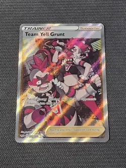 Pokemon Sword & Shield "Team Yell Grunt" 202/202 / Ultra Rare / Near Mint - Image 1