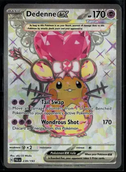 Dedenne ex 239/193 Paldea Evolved Holo Ultra Rare Pokemon - Image 1