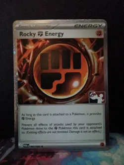 Rocky Energy 087/088 Holo Prize Pack Series 9 Pokemon Play! Mint Condition - Image 1