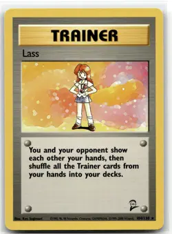 Lass 104/130 Rare Base Set 2 Pokemon LP - Image 1