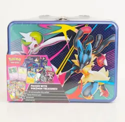 Pokemon TCG Collector Chest Lucario Gardevoir Tin Factory Sealed Treasure Chest - Image 1