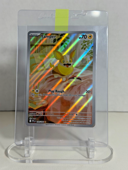 Yamper 099/094 Me02: Phantasmal Flames Full Art Ultra Rare Holo Pokemon Card NM - Image 1