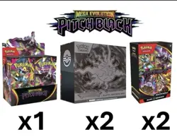 Pitch Black Pokemon Center ETB x2 + Booster Box + Booster Bundle x2 - Image 1
