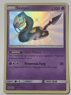 Seviper SHINY SV15/SV94 Hidden Fates NM Holo Foil Rare Pokemon Card - Image 1