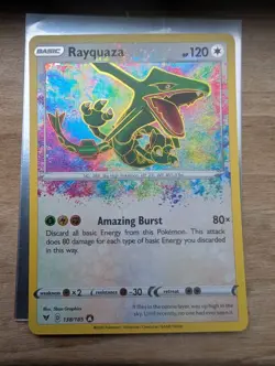 Rayquaza 138/185 Amazing Rare Vivid Voltage Pokemon Holo Near Mint NM - Image 1