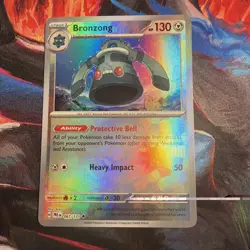 Bronzong 067/131 Master Ball Pattern Reverse Holo Pokemon Prismatic Evolutions - Image 1