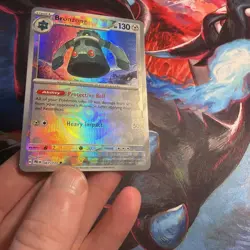 Bronzong 067/131 Master Ball Pattern Reverse Holo Pokemon Prismatic Evolutions - Image 3
