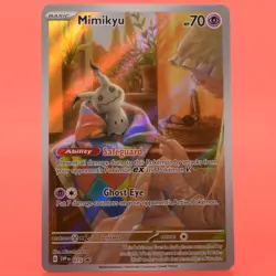 Pokemon TCG English Card Paldean Fates Scarlet Violet Promo SVP 075 Mimikyu Holo - Image 1