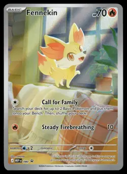Fennekin 080 Holo Promo ME: Mega Evolution Promo Pokemon Near Mint - Image 1