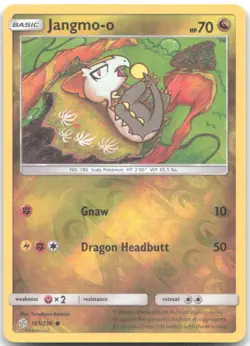 JANGMO-O 161/236 Common Cosmic Eclipse Pokemon REVERSE HOLO Near Mint - Image 1