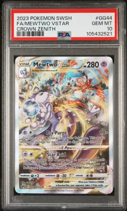 Mewtwo VSTAR GG44 PSA 10 & Charizard VSTAR SWSH262 PSA 10 Sequential Pokemon - Image 5