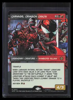 Carnage, Crimson Chaos (Borderless) Marvel's Spider-Man #227 - Image 1