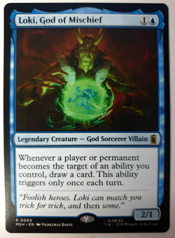 Loki, God of Mischief - Rare - MTG Marvel Super Heroes - 0065 NM - Image 1