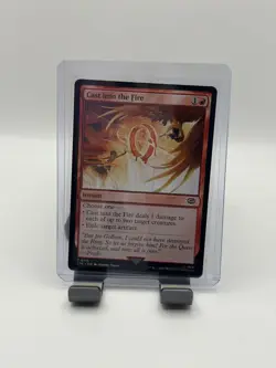 MTG, Cast into the Fire $3 ORDER MIN 118 NM UB: LTR Lord of the Rings Regular - Image 1