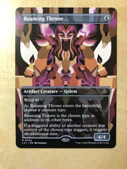 Mtg - Roaming Throne - LCI - Card #0344 - Non Foil - Borderless 0_0 - Image 1