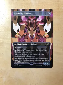 Mtg - Roaming Throne - LCI - Card #0344 - Non Foil - Borderless 0_0 - Image 3