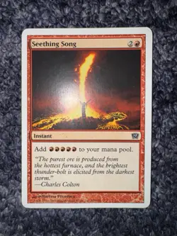 MTG Seething Song 9th Edition Regular Lightly Played - Image 1