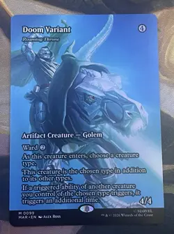 MTG - Doom Variant - Roaming Throne (Boarderless) NM - Image 1