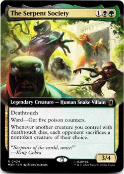 The Serpent Society (Extended Art) - [Marvel Super Heroes] MSH Magic MTG 💀🌳 - Image 1