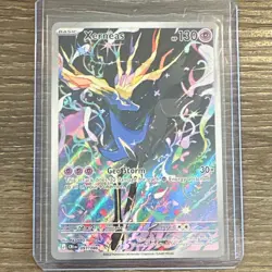 Pokemon TCG Xerneas 091/086 Crown Zenith Rare Holo Full Art English 2023 - Image 1