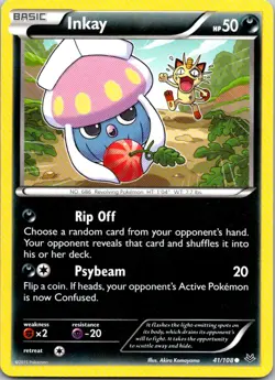 Inkay 41/108 Roaring Skies Pokemon TCG C NM - Image 1