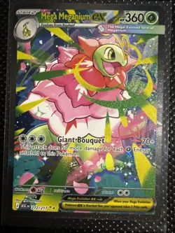 Pokemon Mega Meganium EX SIR 272/217 Ascended Heroes English Mint Condition TCG - Image 1