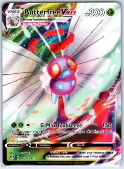 Butterfree VMAX 002/189 Holo VMAX Rare Darkness Ablaze Pokemon Holo Near Mint - Image 1