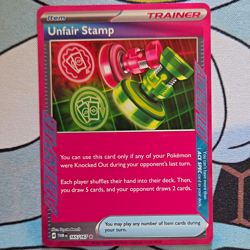 The Pokemon Company Unfair Stamp 165/167 Twilight Masquerade ACE SPEC - Image 1