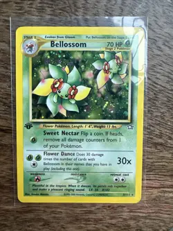 Pokemon TCG Bellossom Neo Genesis 3/111 Holo 1st Edition Holo Rare - Image 1
