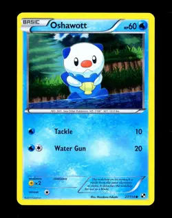 2011 Pokemon OSHAWOTT Black & White Base Set COSMOS HOLO Box Promo Card 27/114 - Image 1