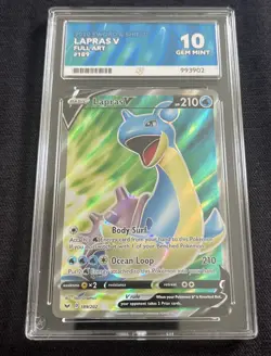 Pokemon Lapras V Sword & Shield 189/202 ENGLISH ACE 10 - Image 1