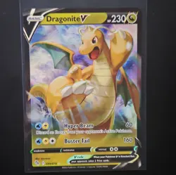 Pokemon Dragonite V Ultra Rare Full Art Holo 049/078 Pokemon GO 230 HP - Image 1