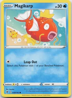 Magikarp 039/192 Common Rebel Clash Pokemon Near Mint - Image 1