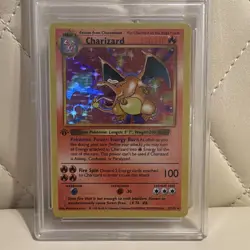 Pokemon Base Set Charizard 4/102 Holo Rare 1999 Stage 2 120HP English - Image 1