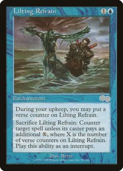 4x Lilting Refrain - LP - Urza's Saga - SPARROW MAGIC mtg - Image 1