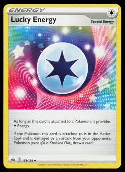 Lucky Energy 158/198 Uncommon Chilling Reign Pokemon Near Mint - Image 1