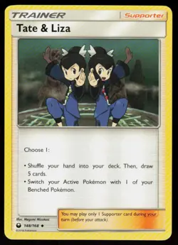 Tate & Liza 148/168 Uncommon Celestial Storm Pokemon Lightly Played - Image 1